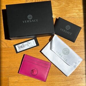 RARE Hot Pink Versace card case